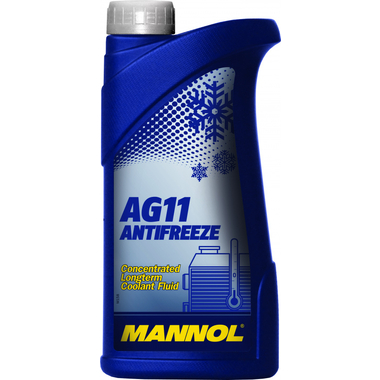 Концентрат MANNOL ANTIFREEZE LONGTERM AG11 1 л, антифриз синий 2030