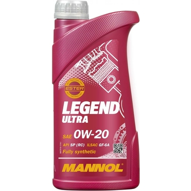 Синтетическое моторное масло MANNOL LEGEND ULTRA 0W20, 1 л 79181