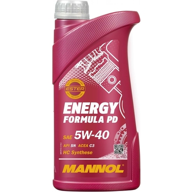 Синтетическое моторное масло MANNOL ENERGY FORMULA PD 5W40 1 л 4013