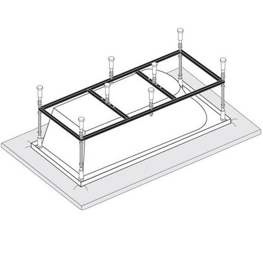 Каркас к прямоуголным ваннам VAGNERPLAST 160x70 VPK16070