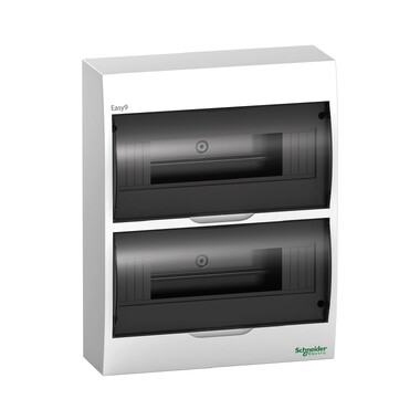 Навесной корпус с прозрачной дверцей Schneider Electric Easy9, 2ряда/24модуля EZ9E212S2SRU