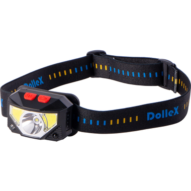 Светодиодный налобный фонарь Dollex на аккуммуляторе Li-Pol 3.7V 1000mA, COB (5W) + LED (3W) FIS-22