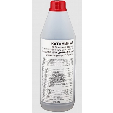 Дезинфицирующее средство APIS Катамин АБ 50% концентрат 1:100-200, бутылка ПЭТ 1.5 кг 4665296516749