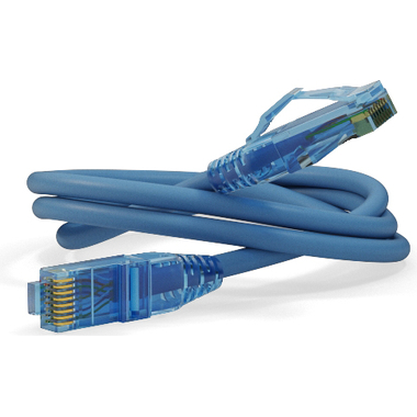 Патч-корд Hyperline PC-LPM-UTP-RJ45-RJ45-C6-1.5M-LSZH-BL U/UTP, Cat.6 (100% Fluke Component Tested), LSZH, 1.5 м, синий 230219