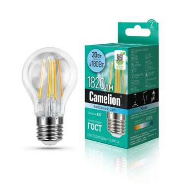 Лампа CAMELION LED20-A60-FL/845/E27 (Эл.лампа светодиодная 20Вт 220В)