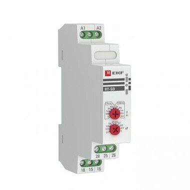 Реле времени EKF для двигателей звезда-треугольник RT-SD 12-240В PROxima SQrt-sd-12-240