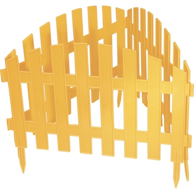Забор декоративный Palisad Винтаж 28x300cm Yellow 65010