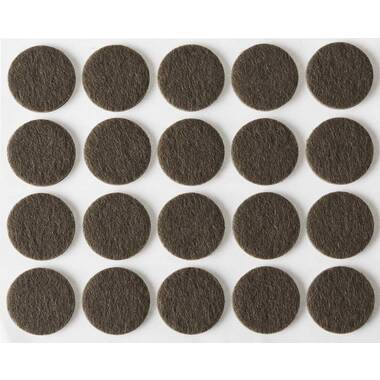 Самоклеящиеся накладки на мебельные ножки Stayer COMFORT фетровые, коричневые, круглые, диаметр 16 мм, 20 шт 40910-16