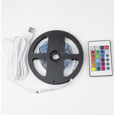 Светодиодная лента Uniel 3M/RGB/1.5M/USB/RC IP20 RUA02C24 блистер ULS-U12 UL-00007534