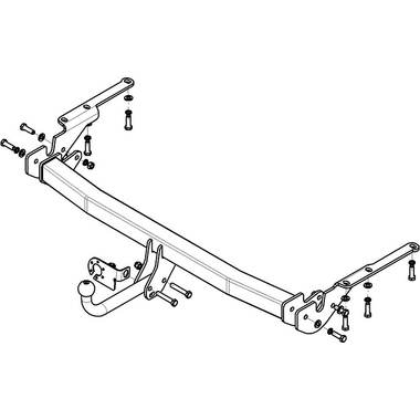 Фаркоп ТСУ Toyota RAV-4 з/к на двери 2009-2012 гг AvtoS TY 23