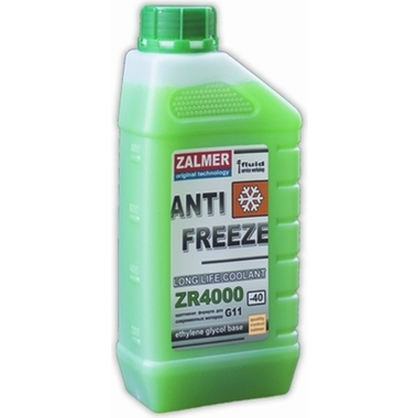 Антифриз ZALMER Antifreeze ZR4000 LLC G11 зеленый -40С, 1кг ZR40G001