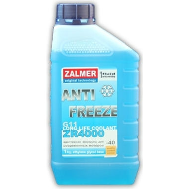 Антифриз ZALMER Antifreeze ZR4000 LLC G11 синий -40С 1кг ZR40L001