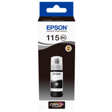 Чернила EPSON (C13T07C14A) для СНПЧ L8160/L8180, черный пигментный, объем 70мл, ОРИГИНАЛЬНЫЕ