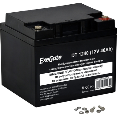 Аккумуляторная батарея DT 1240 (12V; 40Ah; под болт М6) ExeGate 282976