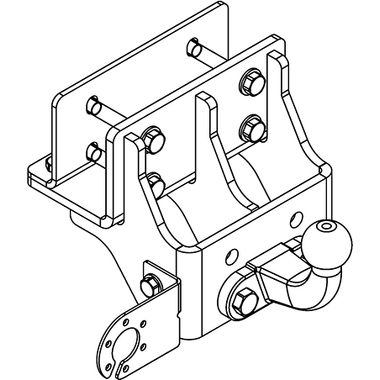 Фаркоп ТСУ Toyota HILUX 2005-2010 гг AvtoS TY 44