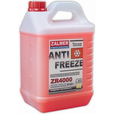 Антифриз ZALMER Antifreeze ZR4000 LLC G12+ красный -40С 3кг нетто ZR40R003