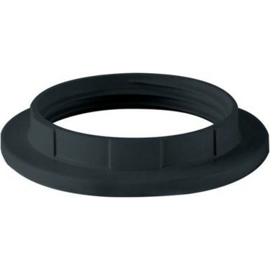 Кольцо для патрона TDM Е14, термостойкий пластик, черный, SQ0335-0169