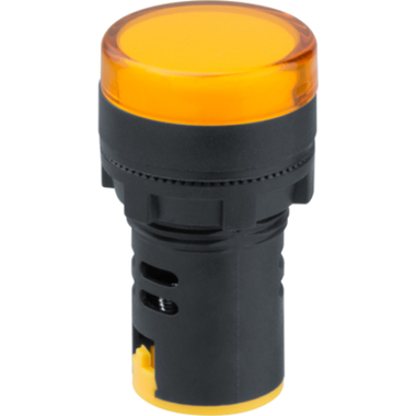 Индикаторная лампа Navigator NBI-I-AD22-24-Y желтая, d22мм, 24В AC/DC 82806