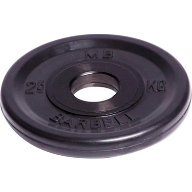 Олимпийский диск Barbell d 51 мм, чёрный, 2.5 кг 466