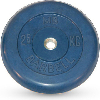 Обрезиненный диск Barbell d 26 мм, цветной, 2.5 кг 401