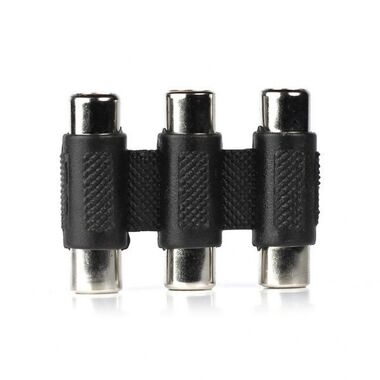 Переходник бочонок биноколь 3RCA(F)-3RCA(F) SMARTBUY A200