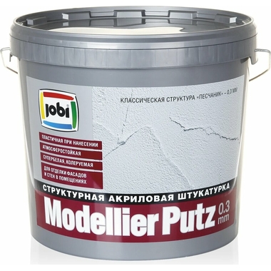Декоративная штукатурка JOBI MODELLIERPUTZ (0.3 мм; 16 кг) 25912
