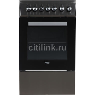 Электрическая плита Beko FSS57100GX,  стеклокерамика,  без крышки,  нержавеющая сталь/черный 7786987640