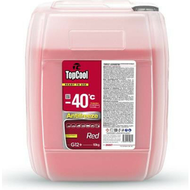 Охлаждающая жидкость TOPCOOL Antifreeze Red -40 C красный, 10 кг Z0057