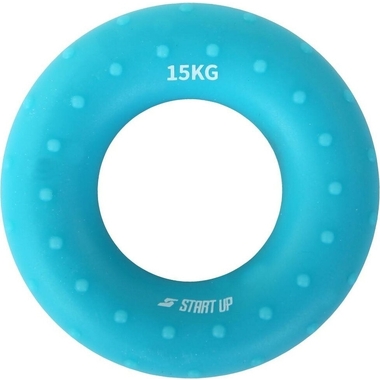 Кистевой круглый эспандер Start Up NT34036 с рельефом, 15 кг, голубой 4690222169010