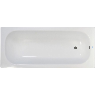 Стальная ванна ВИЗ DONNA VANNA 140x70x40 см, с опорной подставкой, без ранта, белая орхидея DV-43901