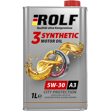 Моторное масло Rolf 3-Synthetic 5W-30 A3/B4 1 л 322550