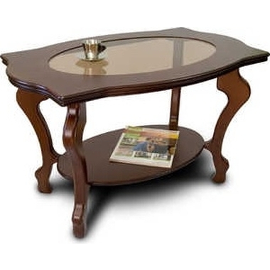 Журнальный стол Мебелик Берже 1С тёмно-коричневый 1498