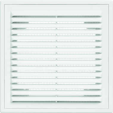 Решетка вентиляционная вытяжная с рамкой (150x200 мм; белая) ВИЕНТО 1520ВР