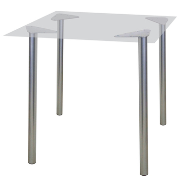 Рама стола для столовых, кафе, дома "Альфа", универсальная, цвет серебристый ДЕБЮТ