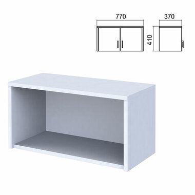 Шкаф-антресоль "Арго", 770х370х410 мм, серый