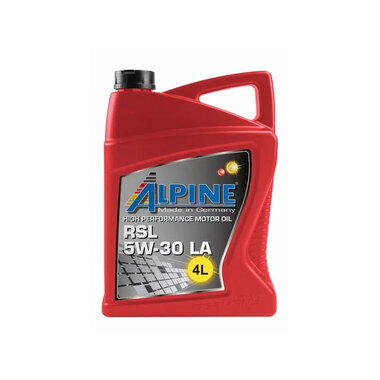 Масло моторное синтетическое Alpine RSL 5W-30LA 4L 0100309