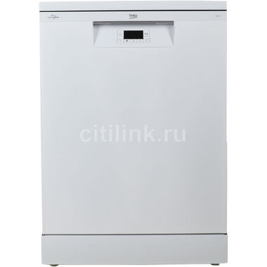 Посудомоечная машина Beko BDFN15422W,  полноразмерная, напольная, 59.8см, загрузка 14 комплектов, белая 7633108377