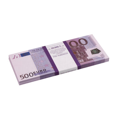 Деньги шуточные "500 евро", упаковка с европодвесом, AD0000064 ФИЛЬКИНА ГРАМОТА