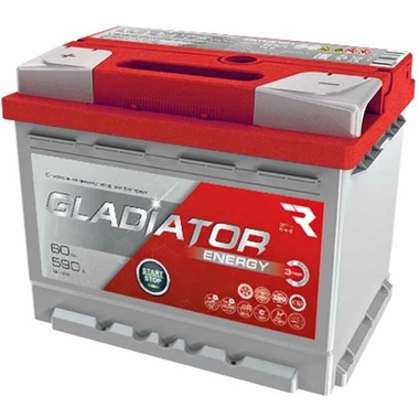 Аккумуляторная батарея Gladiator 60 А/ч, прямая полярность, тип вывода конус GEN6010