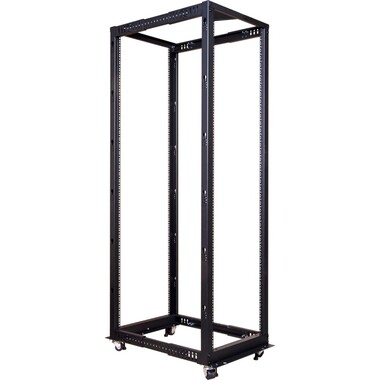 Стойка LANMASTER двухрамная 42U, с регулируемой глубиной (560-1020 мм), черная (TWT-RACK2-42U-ADJ)