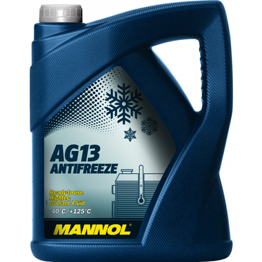 Готовый раствор охлаждающей жидкости MANNOL ANTIFREEZE HIGHTER AG13 зеленый, 5 л 2041