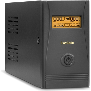 Источник бесперебойного питания ExeGate Power Smart ULB-8/IEC-C13, RJ45/11, Black 285477