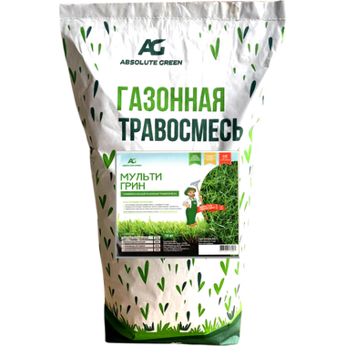 Газонная травосмесь ABSOLUTE GREEN Мульти Грин 10 кг 00000000351