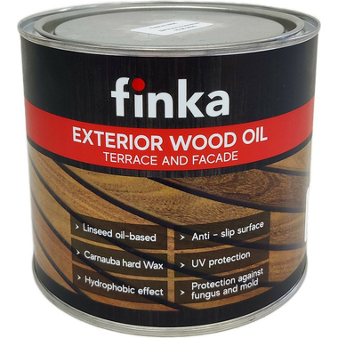 Масло для террас и фасадов Finka Exterior Wood Oil Light grey, 2.2 л артикул FO-22LG