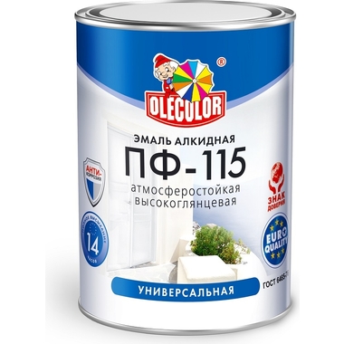 Эмаль OLECOLOR ПФ-115 вишневый, 10 кг 4300005172