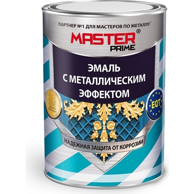 Эмаль MASTER PRIME с металлическим эффектом, синий, 4 л 4300003431