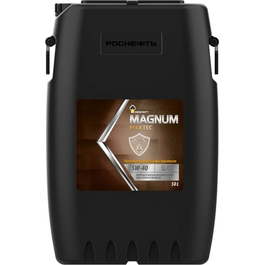 Моторное полусинтетическое масло Роснефть Magnum Maxtec 5W-40 API SL/CF, канистра 5 л 40814650