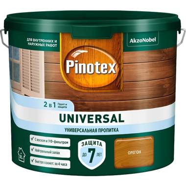 Пропитка 2 в 1 Pinotex UNIVERSAL орегон, 2,5 л 5620688