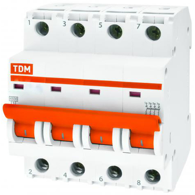 Автоматический выключатель TDM ВА47-29 4Р 8А 4.5кА В SQ0206-0055