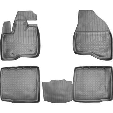 Коврики в салон полиуретан NORPLAST FORD Explorer, U502, 2010, 5 мест черный комплект NPA11-C22-180